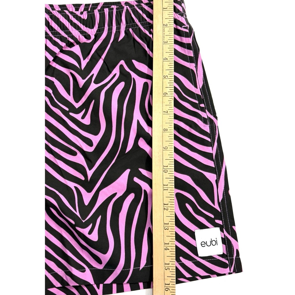 Eubi Magical Swim Shorts Men XXL Stretchy Pink Zebra Heat Reactive Color Change - Picture 13 of 15